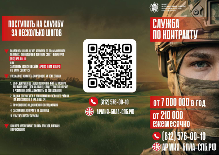 Служба по контракту. Армия-Бпла-Спб.рф
